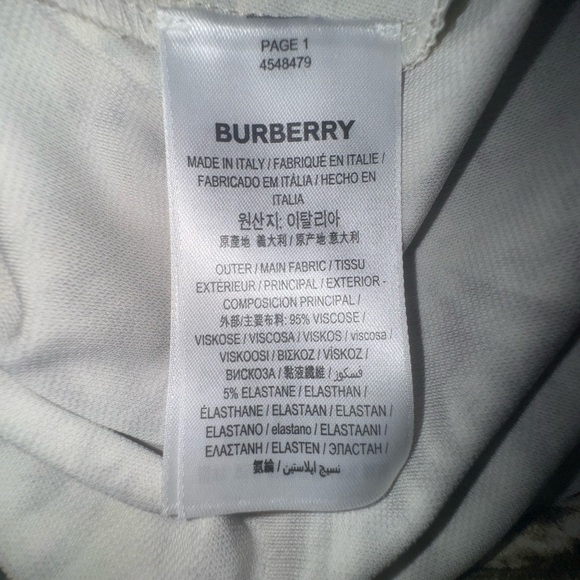Burberry Pale Taupe Astrakhan Print Long-sleeve Brand tag missing. Size SM. EUC - Picture 7 of 16